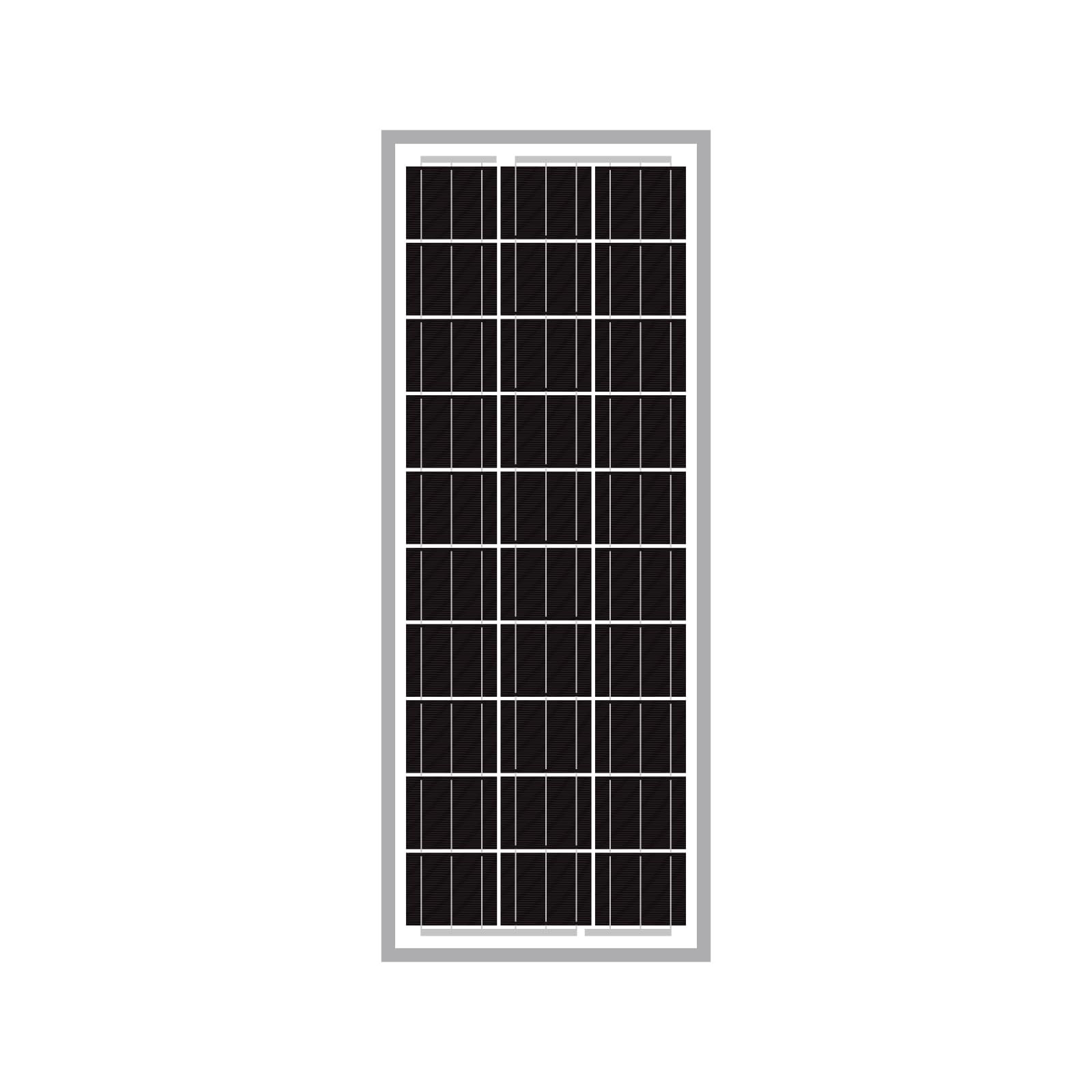 Newpowa 15 Watt 12 Volt Small Solar Panel, 15W 12V Mono High Efficiency Solar Module for Battery Charging, Security Camera, Automatic Gate, Chicken Coop, Boat, Off-Grid Applications