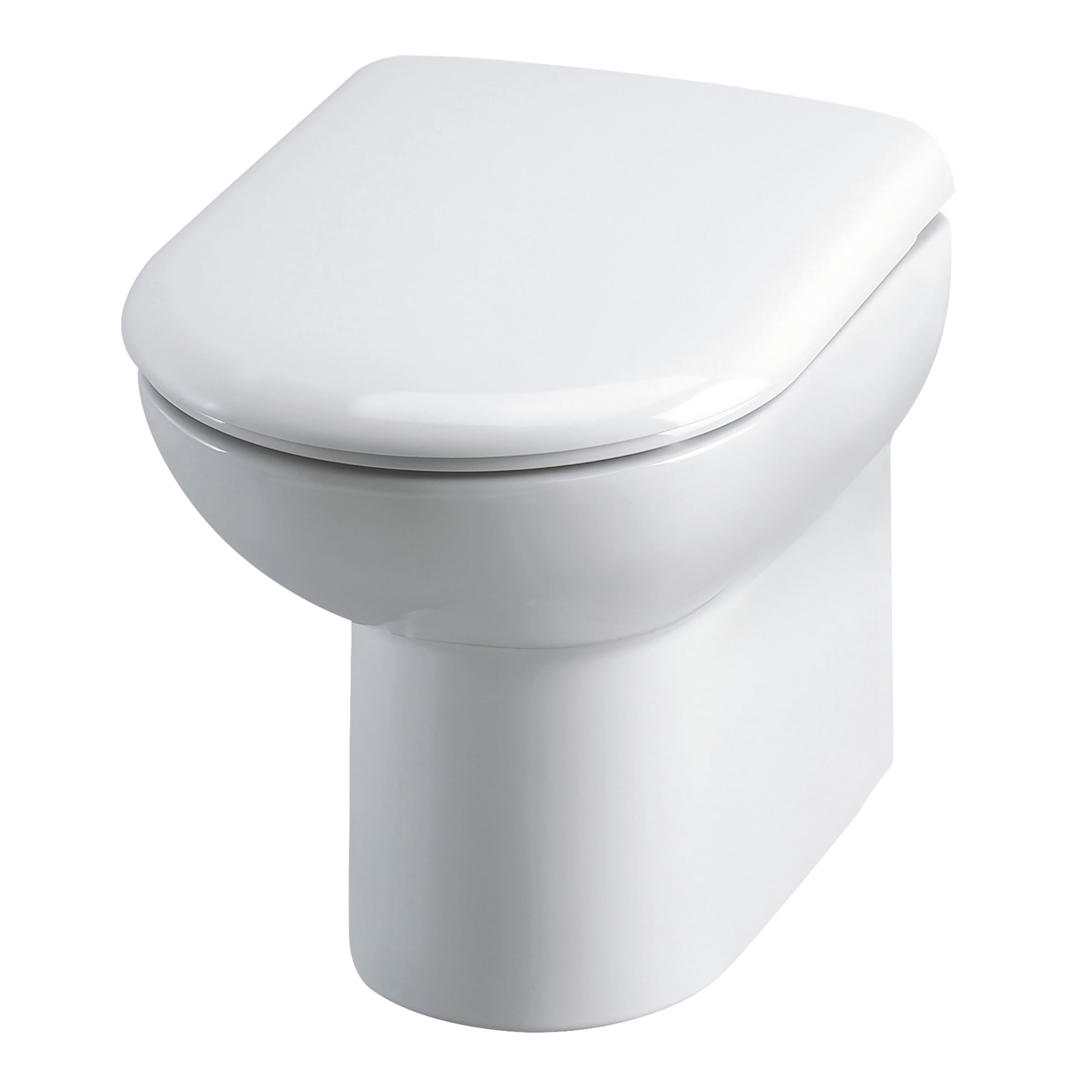 Newborough D-Shape Back To Wall Toilet Pan - 400Mm X 375Mm X 535Mm 5056211850984