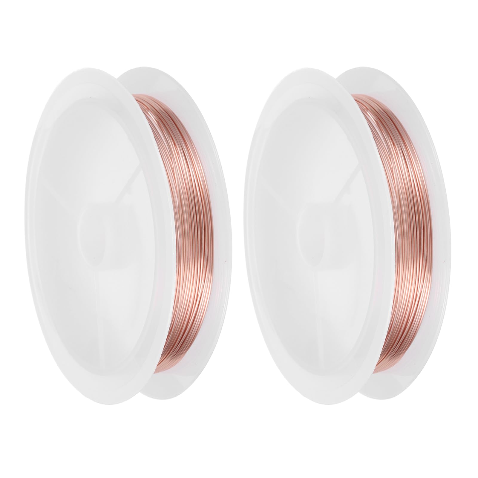 sourcing map 24 Gauge(0.5MM) Copper Wire for Jewelry Making Rose Gold 5M