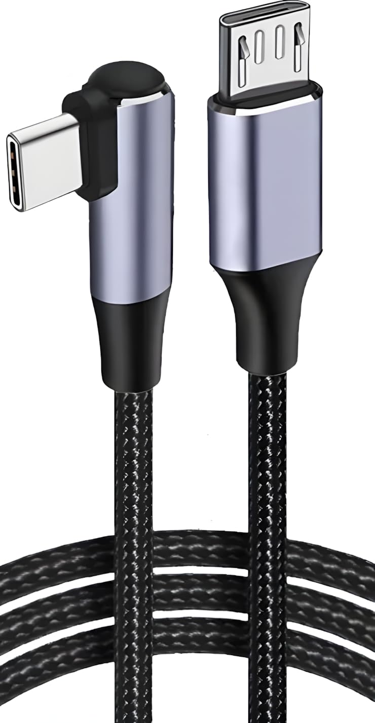 Amazon.co.jp: オーディオファン Type C Micro USB ケーブル L字 USB C