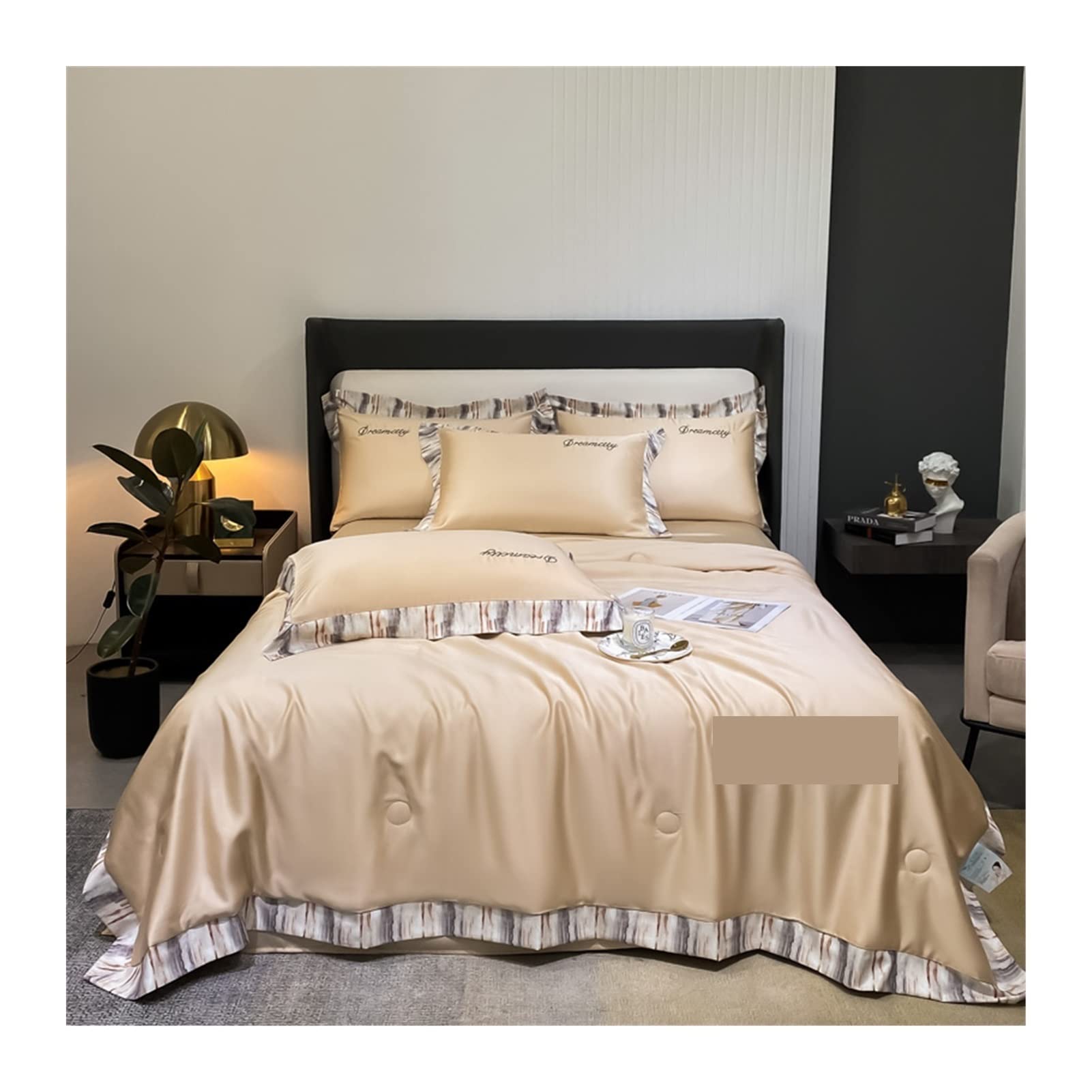 EBzvblxm Cooling Blanket for Summer, Cooling Summer Quilt Blanket Multicolor Multiple Sizes(Xiangbinjin,Queen 200x230cm)