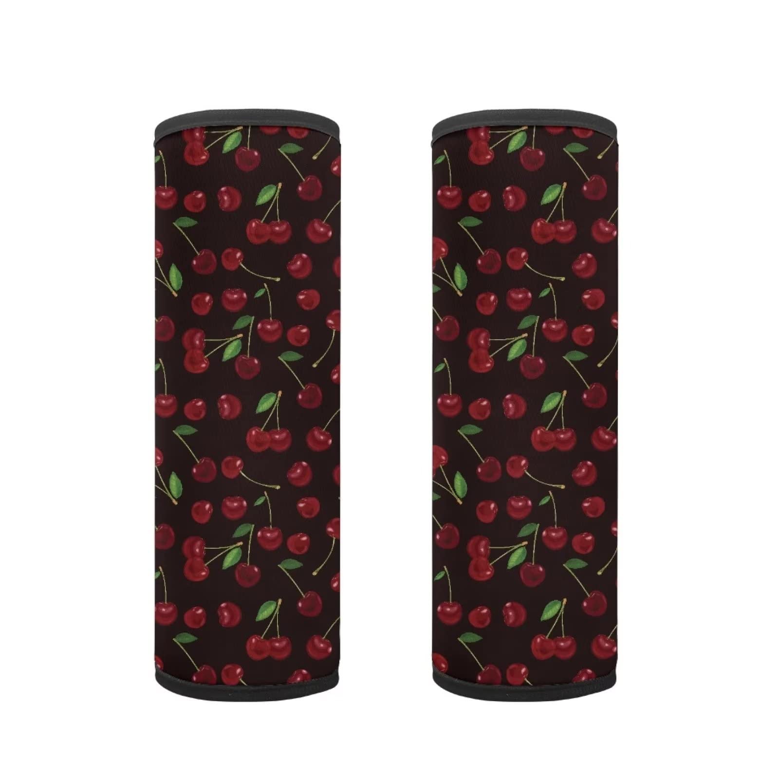 Dolyues Cherry Print 2Pcs Seat Belt Pads for Kids Comfort Car Seatbelt Cover Harness Pands Boys Girls Safety Belt Strap, Fruit