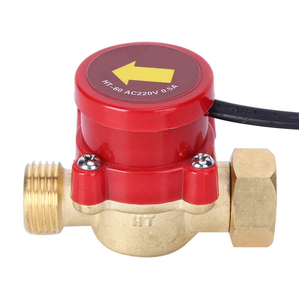 Flussometro Acqua, Flussostato, Flussostato della pompa dell'acqua 220V completamente chiuso Corrente d'acqua Contatore Sensore Acqua Flussostato Acqua per il controllo pompa dell'acqua
