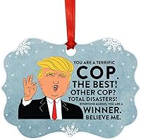 Vista 30 de Andaz Press Presidente Donald Trump Fancy Frame Recuerdo Adorno de Navidad, Regalo de broma de Técnico de Farmacia, 1 paquete, divertidas ideas