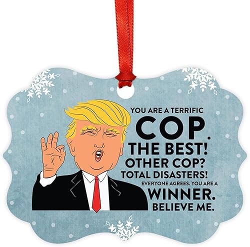 Miniatura 30 de Andaz Press Presidente Donald Trump Fancy Frame Recuerdo Adorno de Navidad, Regalo de broma de Técnico de Farmacia, 1 paquete, divertidas ideas