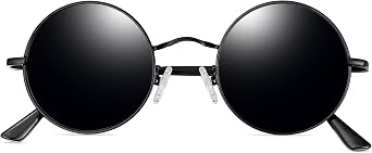 Joopin Small Round Sunglasses Hippie Circle Teashades UV Protection Costume
