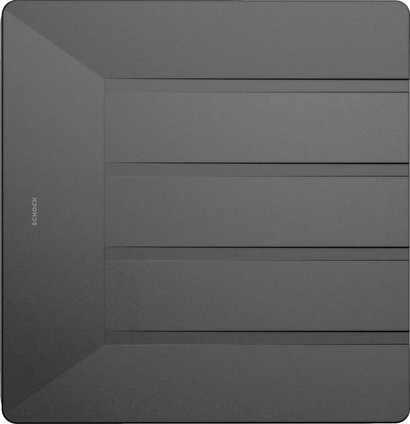 Schock® Scolapiatti in silicone antracite, scolapiatti flessibile per cucine, accessori lavabili in lavastoviglie, per alimenti e senza BPA, antiscivolo e resistente al calore, dimensioni 400 x 415 mm