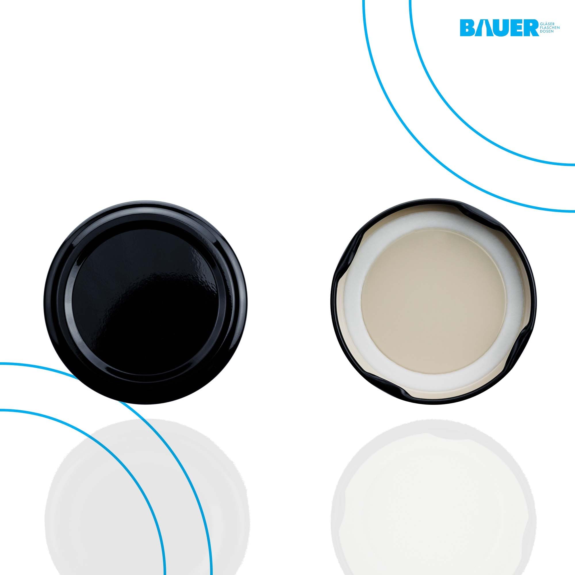 40 Coperchi Twist-Off TO 53 Multicolore Da 53 Mm Per Barattoli Di Marmellata, Miele E Conserve - Made In Germany