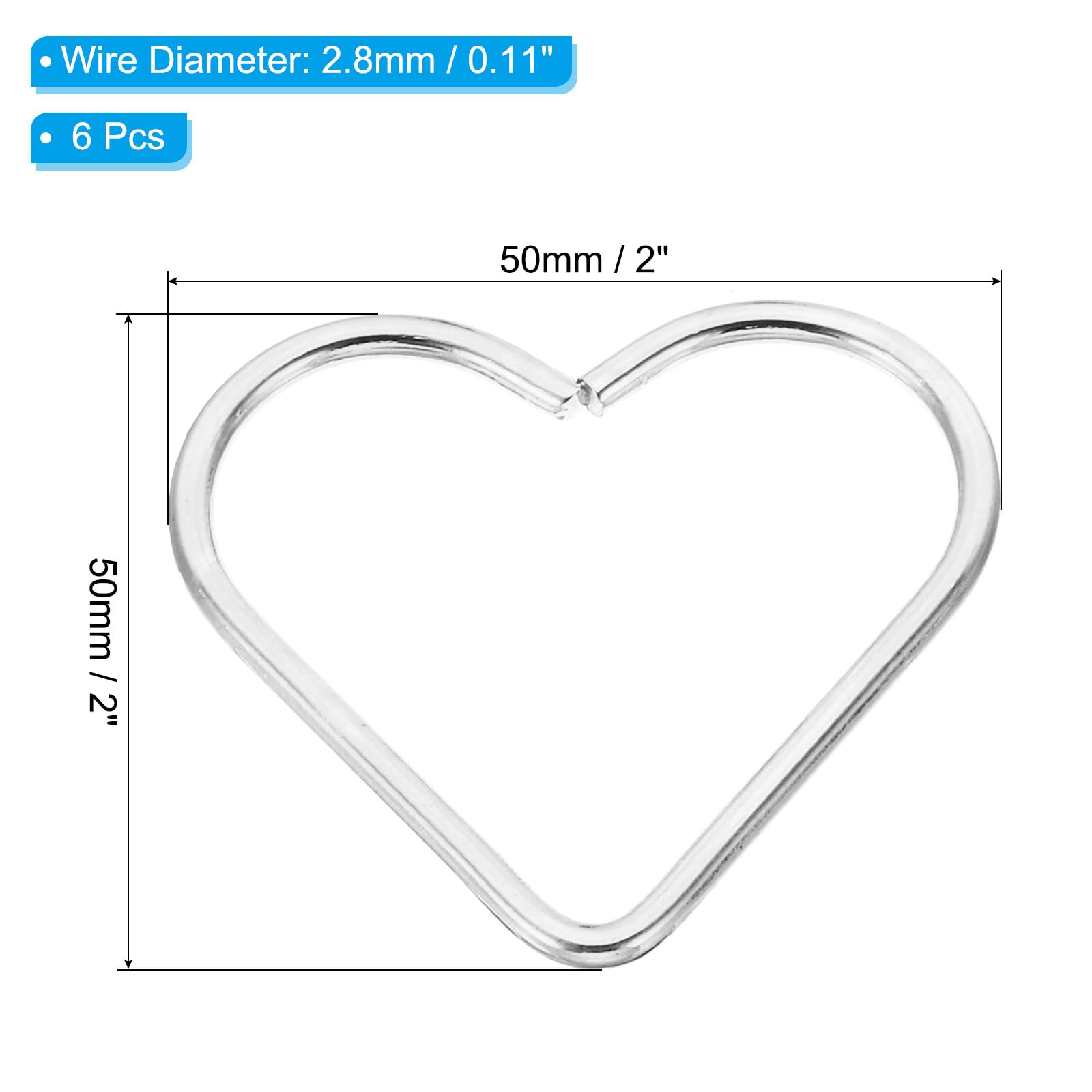 6 Pouce Rêves Attrapeur Anneaux, 6 Pcs Métal Macramé Couronne