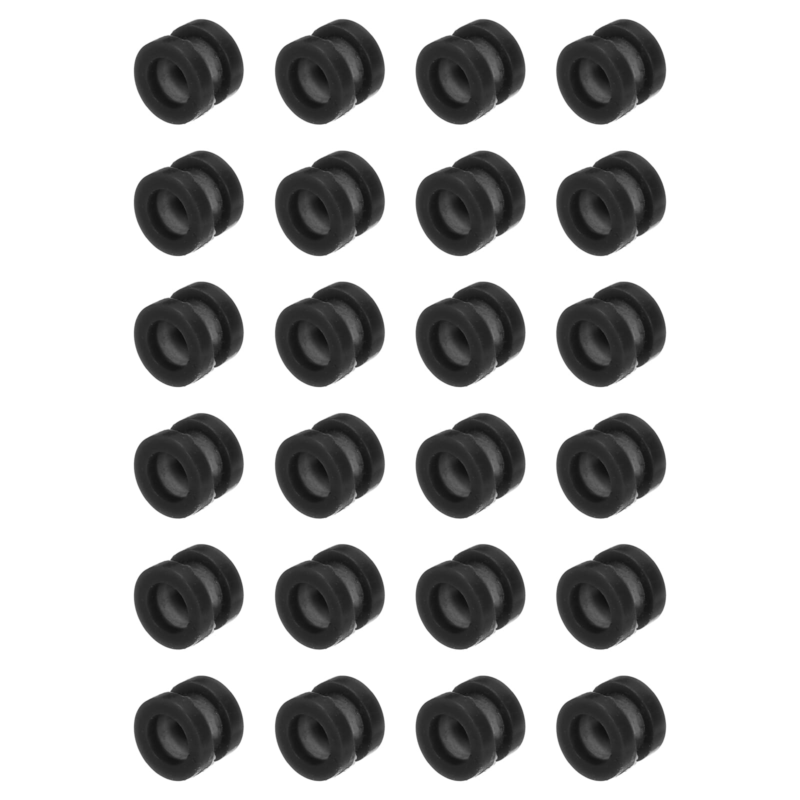 MECCANIXITY RC Anti Vibration Rubber Balls for RC F4 F7 Flight Controller M3x3.8mm Shock Absorption Balls (Black), Pack of 24