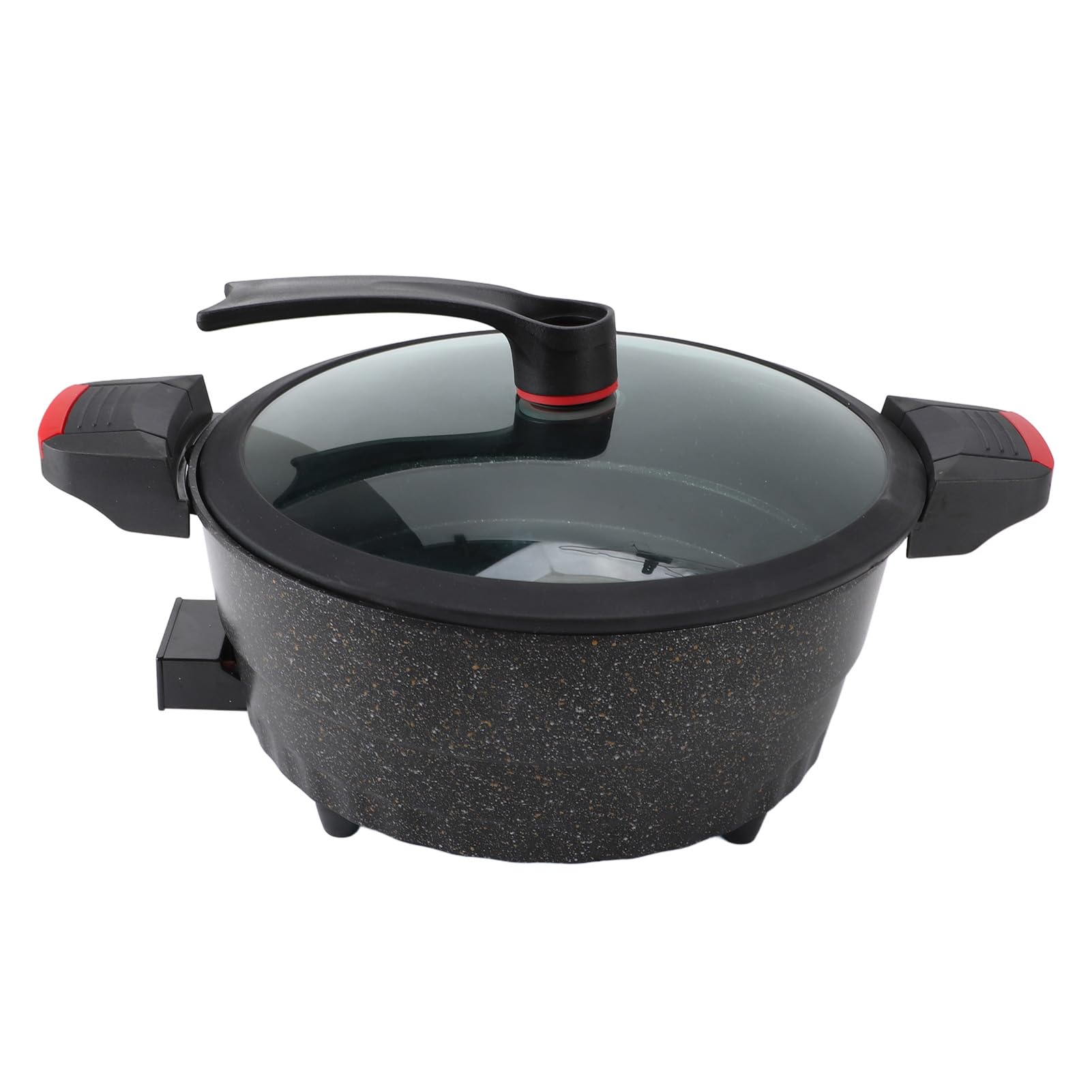Electric Frying Pan, 5-level Temperature Control 1500W Electric Stewing Pot (US Plug 110V)