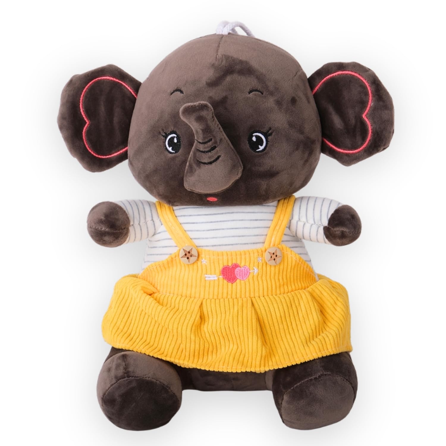 Dukiekooky Cute Elephant Plush Toy|Soft Stuffed Animal|for Boys & Girls | Ideal for Gifting & Special Occasions | Hight- 30 CM