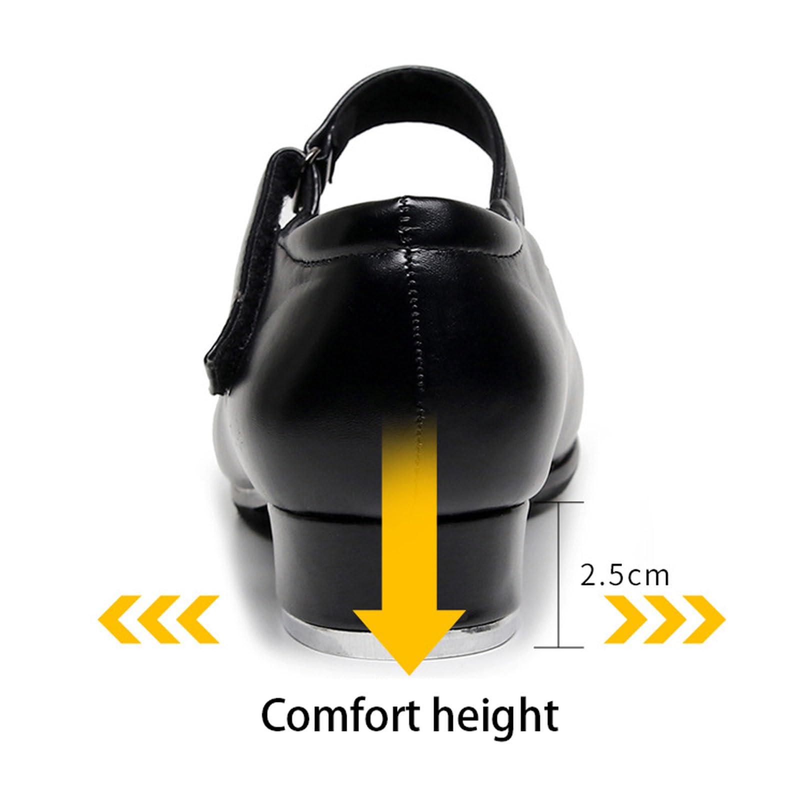 Buty do klapek. Sznurowane buty Tap Dance. Niskie obcasy Buty do tańca. Czarne sznurowane buty do tańca.