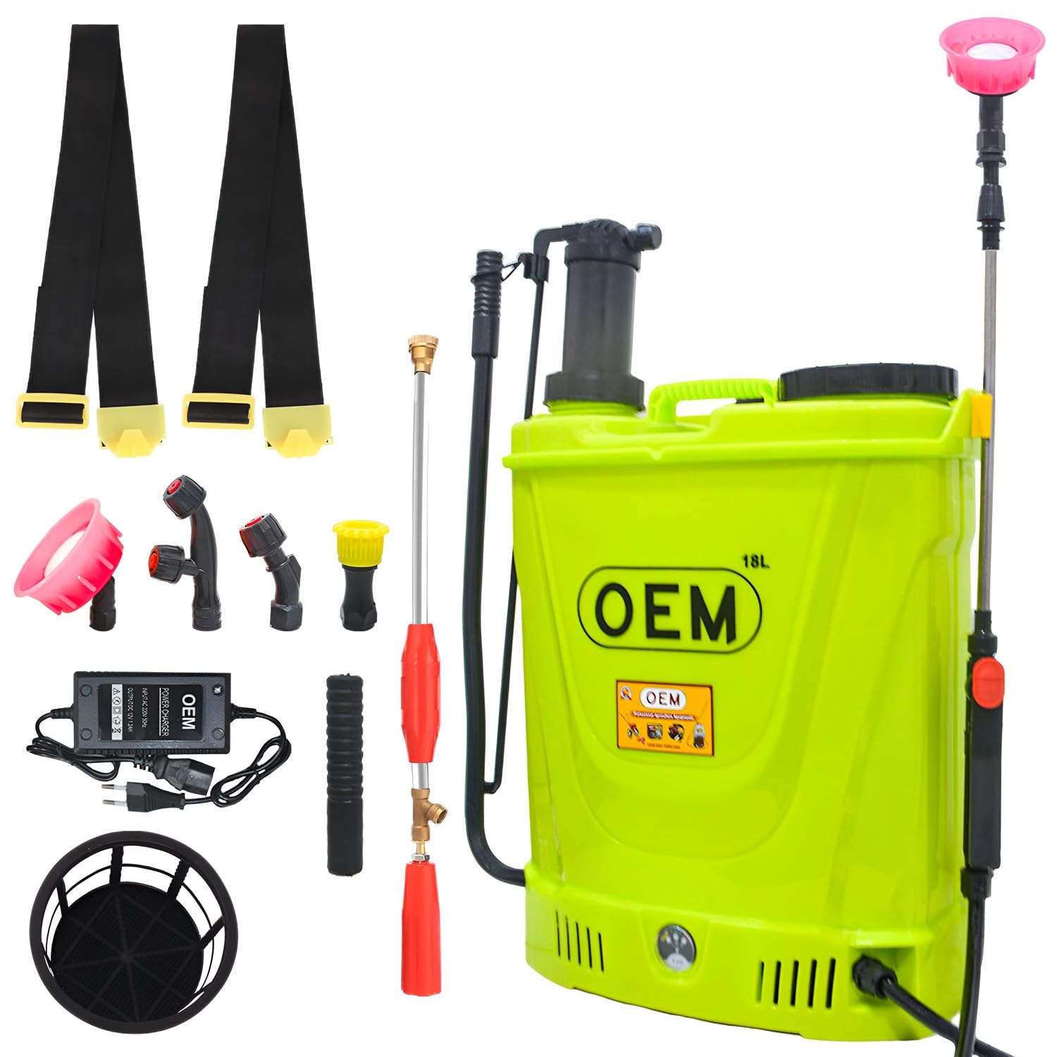 OEM 2in1 Manual & Battery Operated 18L Agriculture Sprayer Pump 12V8A,  High-Pressure Pesticide, Heavy-Duty Battery | Knapsack Sprayer for Farming,  Sanitizing, and Garden Use : Amazon.in: Garden & Outdoors
