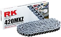 Vista 5 de RK Racing Chain GB420MXZ-86 (Serie 420) Cadena de alta resistencia de 86 eslabones para MX/SX sin junta tórica con enlace de conexión