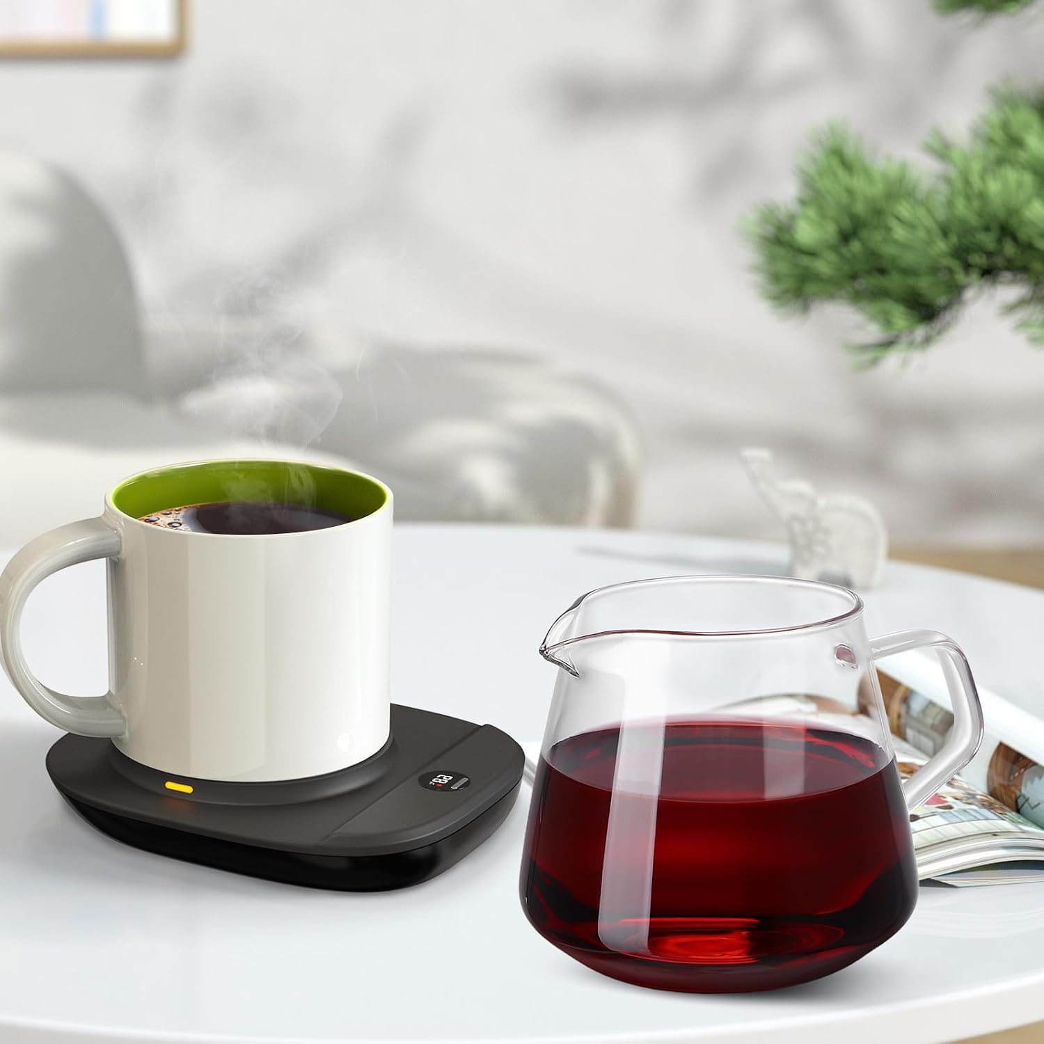 650ml Glass Coffee Server Heat Resistant Easy Dispensing for Home Use