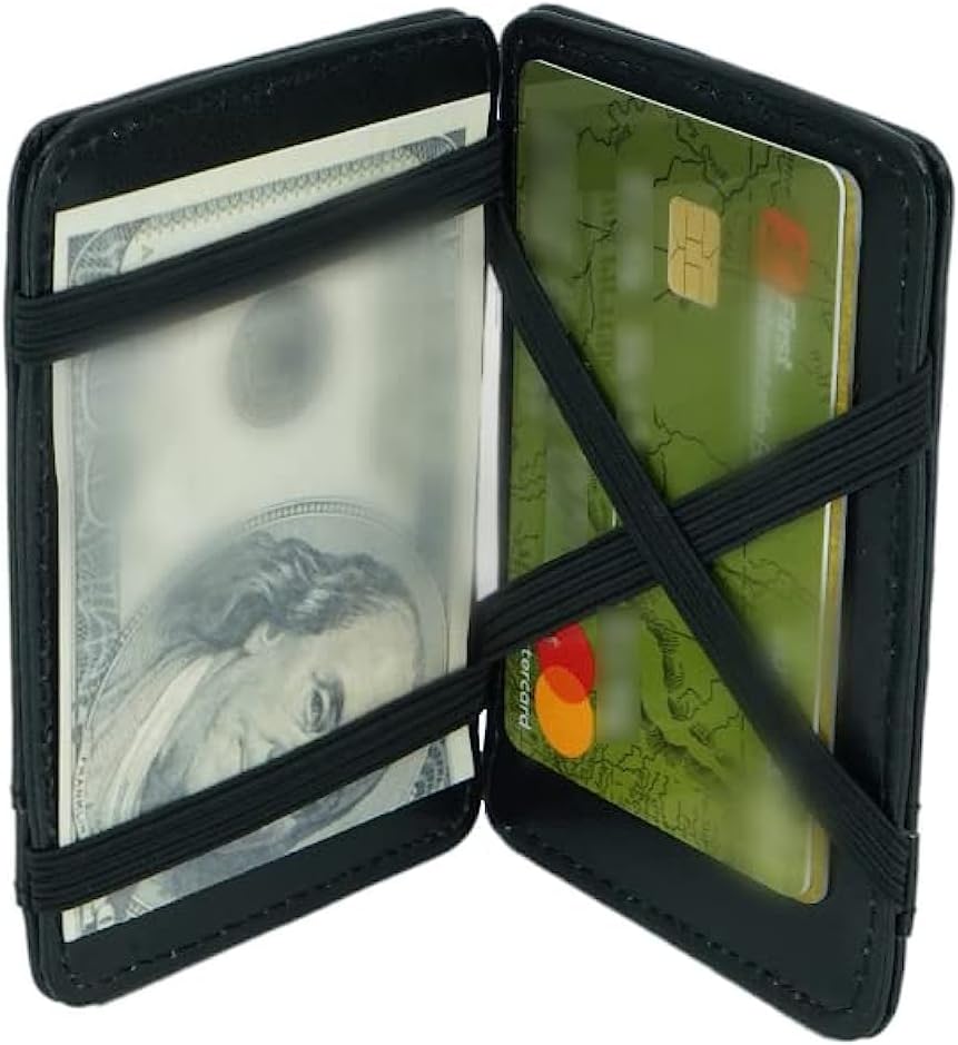 Comfort Wallet | Magic Wallet | Business Card Holder | Slim Wallet | ID Holder Case Wallet | Black Leather Wallet