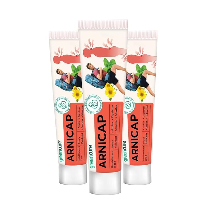Arnicap Pain Relief Cream Ayurvedic Deep Heat Ointment with Arnica