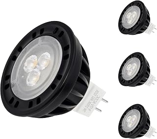 7W MR16 LED Light Bulb 12V 2700K Warm White 4 Pack | 600 Lumens, 45° Beam Angle, Die-cast Aluminum Housing, 7W LED Bulb, 50,000-hour lifespan