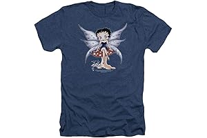 Betty Boop Mushroom Fairy Adult Unisex Heather T-shirt