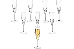 XKXKKE Plastic Champagne Flutes: Reusable, Fancy, Shatterproof