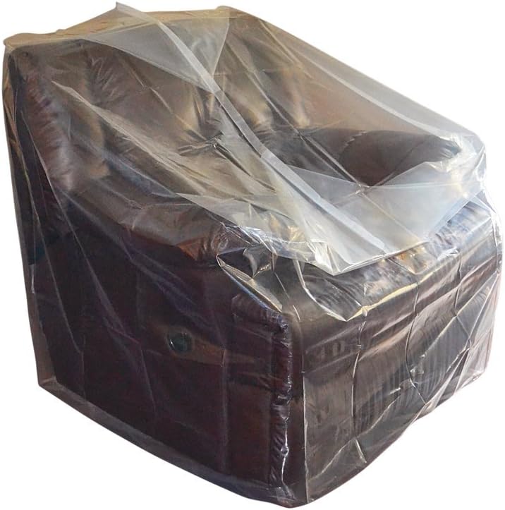 Furniture Cover Plastic Bag for Moving Protection and Long Term Storage (Chair)