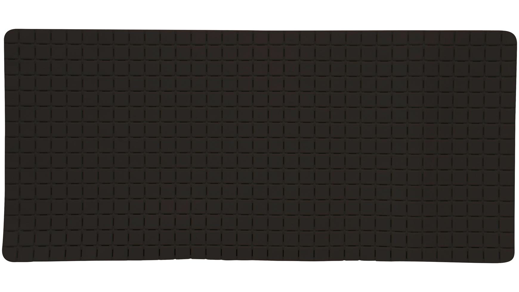Bath mat "Quadro Premium" 36x76cm black, 76 x 36 cm (Rechteckig)