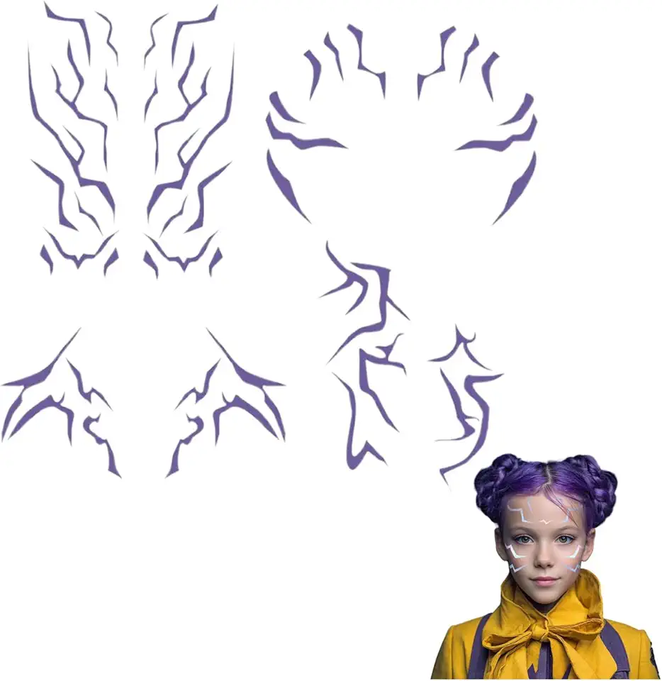 Temporary Tattoos, Tattoos Cosplay Tattoos Stickers, Waterproof Stickers Cosplay Props Accessory