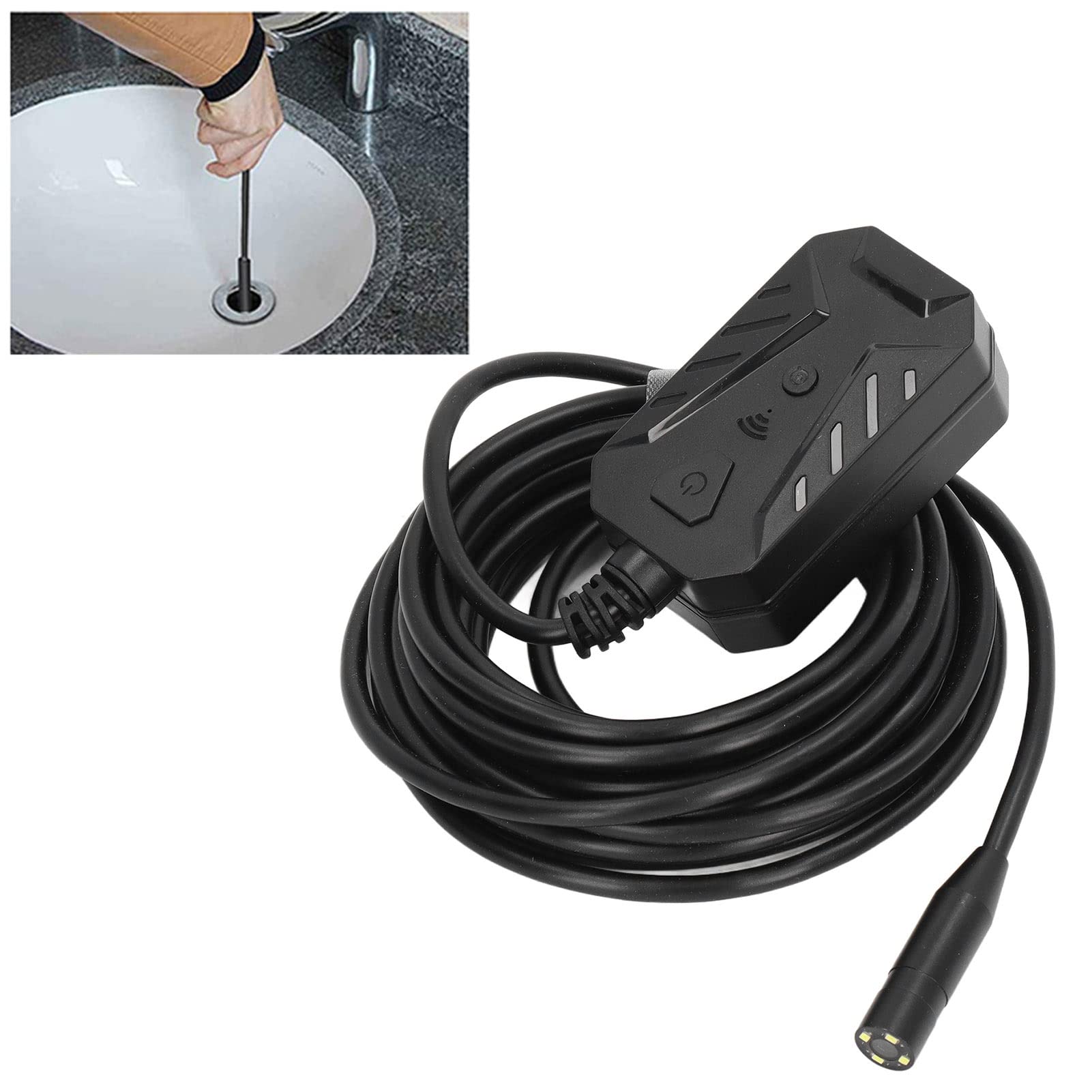 Endoscope Sans Fil Pliable 5MP - Pour Inspection Tuyaux, Moteur, WiFi, étanche IP68