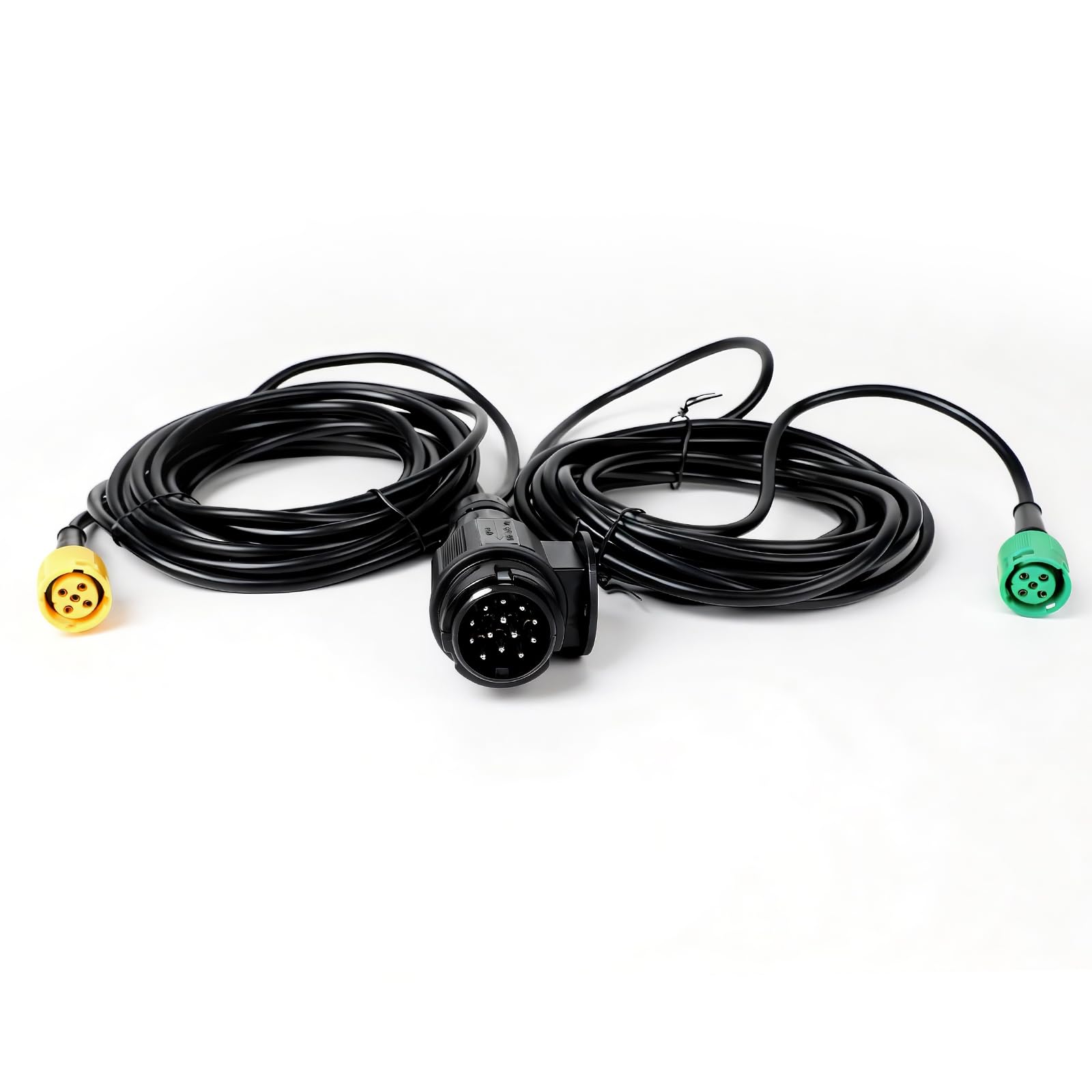 AOHEWEI Cavo Rimorchio 5.5 m Spina 13 Pin e 2X Connettore 5 Pin Cablaggio con Connettore a Baionetta per Illuminazione Rimorchio Luci Posteriori