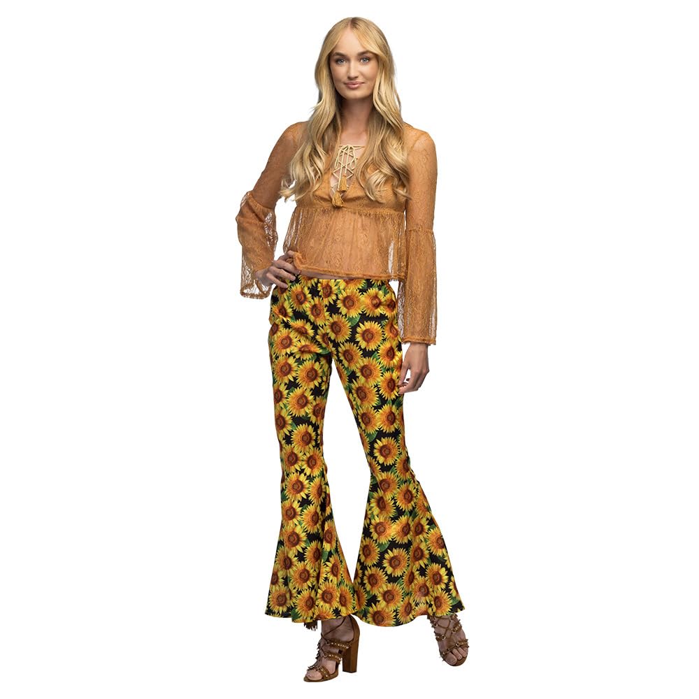 Boland - Flared Trousers for Men or Women Ideal for Fancy Dress Festival or Theme Party, Hippie Trousers with Wide Leg Multicoloured - Image 2