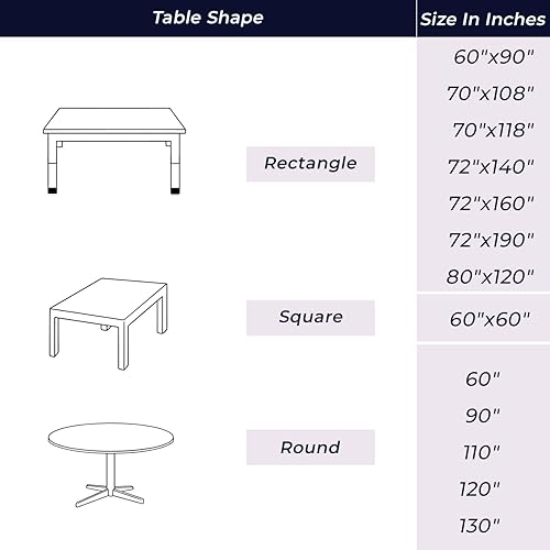 Miniatura 9 de Ridhi Mantel redondo 132 de 100 % algodón, color verde pera, estampado a mano, lavable, reutilizable, para fiestas, bufé, comedor, bodas, campo,