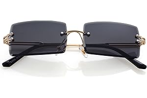 Sunglasses for Prom: Frameless Rectangle Shades