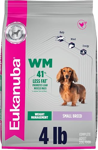 Eukanuba Fit Body Weight Control Small Breed Adult Dry Dog Food, 4 lb Bag