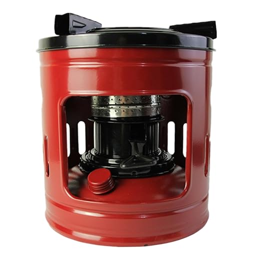 Kerosene Stove, 8.3x8.7 Iron Small Kerosene Heater with 8 Cotton Wick, Windproof Portable Indoor Burner Stove Camping Accessories for 2-4 People