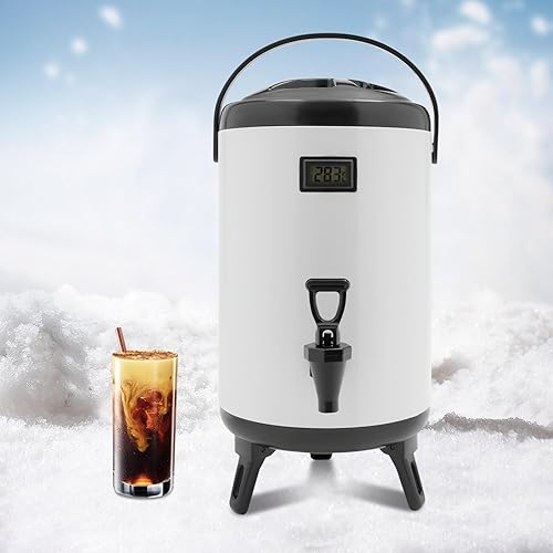 Miniatura 3 de Dispensador de bebidas calientes, dispensador de bebidas con aislamiento de acero inoxidable, dispensador de bebidas frías y calientes