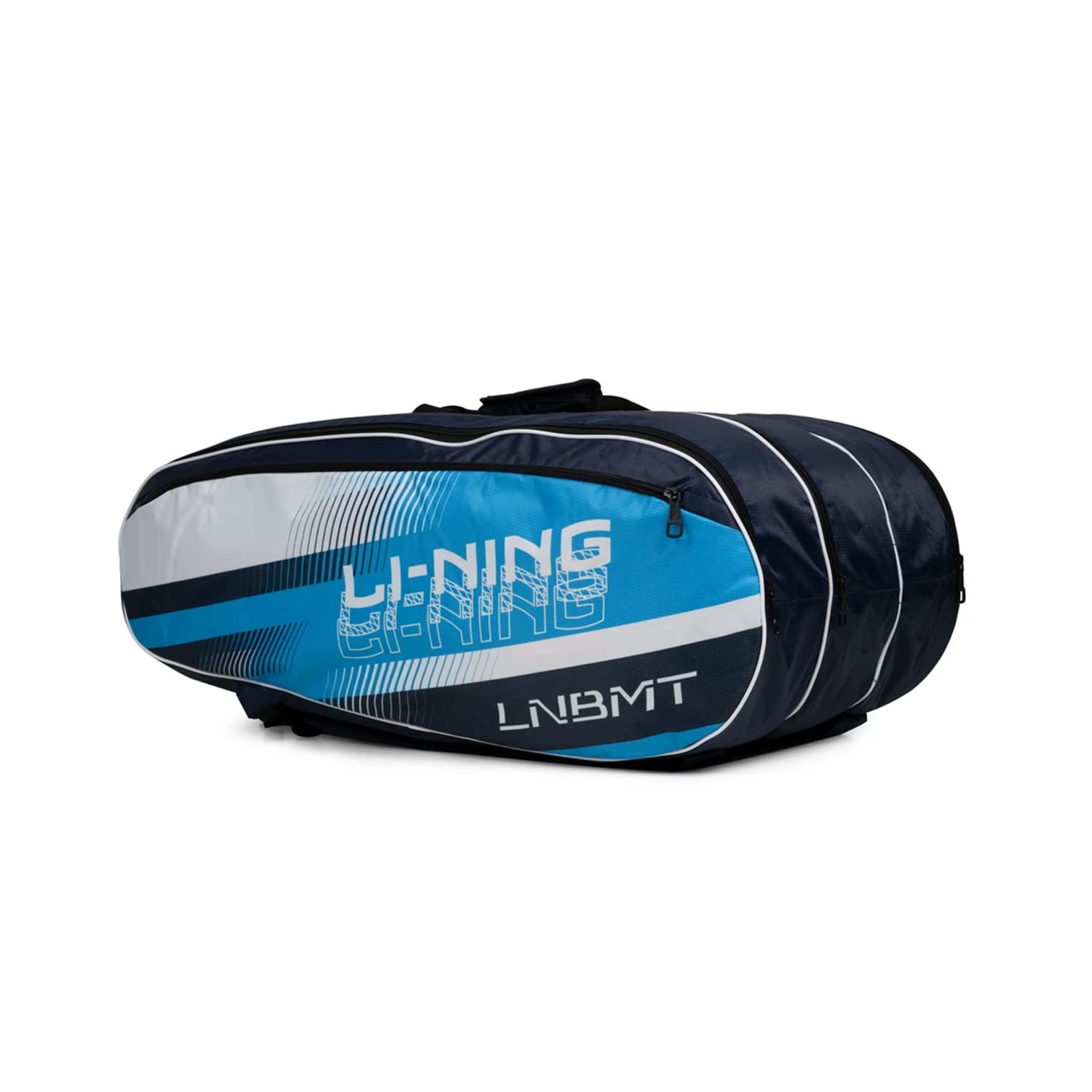 Li-Ning Spike Badminton Kit Bag (Navy/Turquoise Blue) - Image 3 thumbnail
