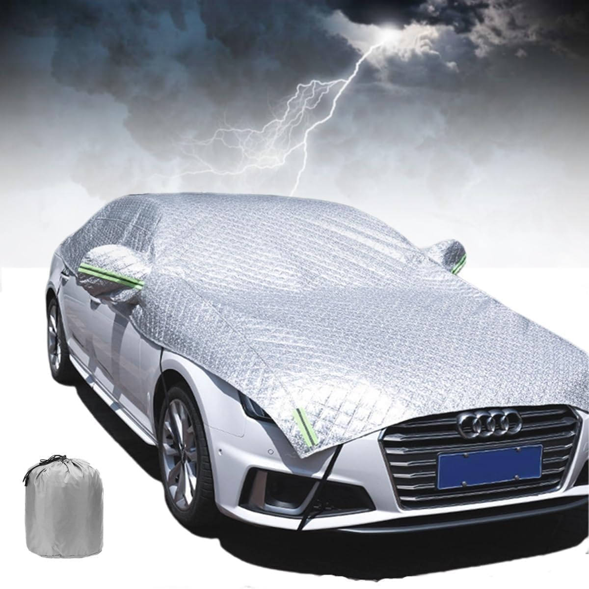 Telo Antigrandine Per Auto Per Jeep Compass 2000-2023, Protezione antigrandine per auto, telo copriauto per antigrandine, antipioggia e antisole,Anti Vento e Antipolvere-x1618