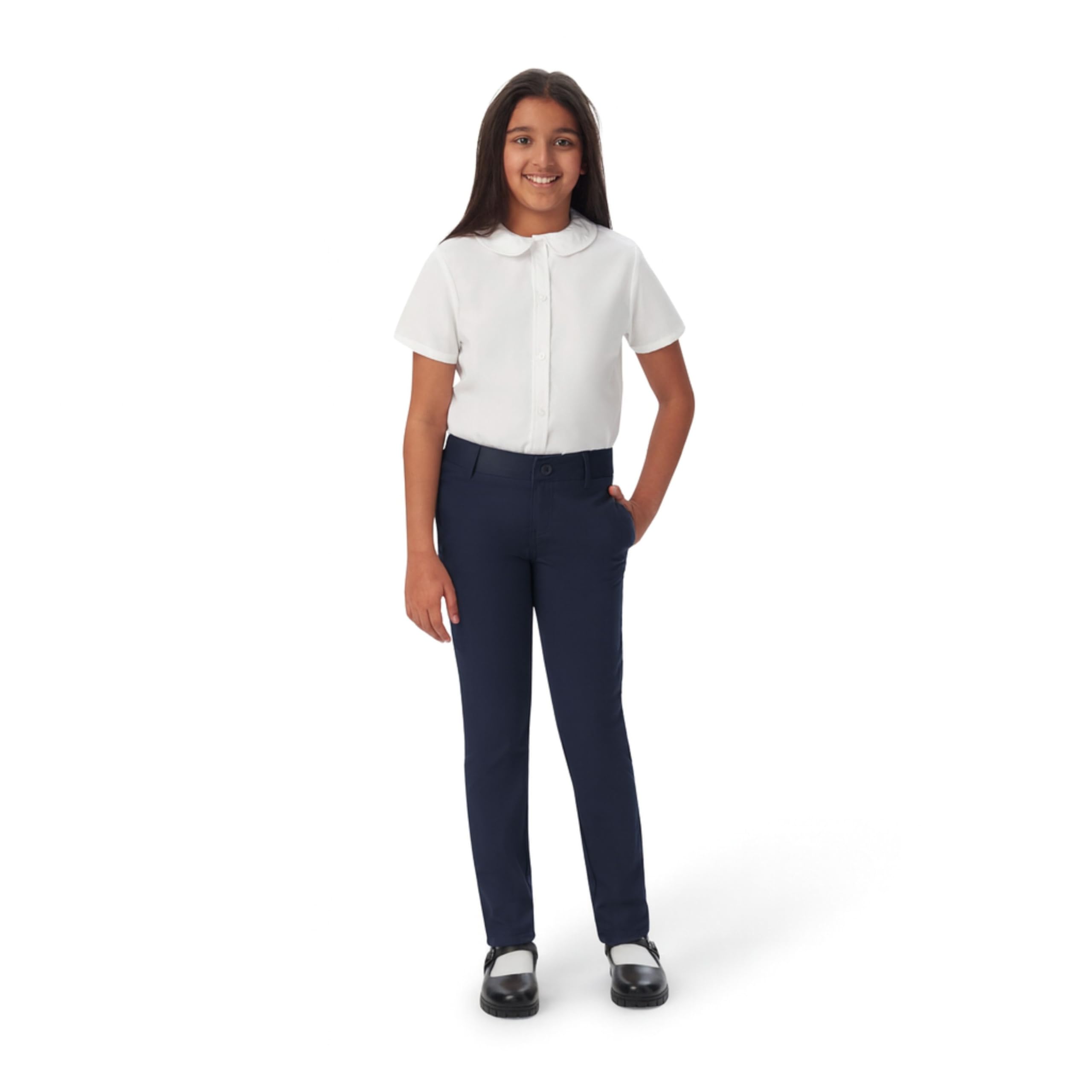 French Toast Girls' Skinny Fit Stretch Twill Pant