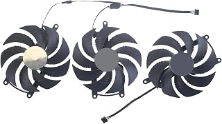 Ventilador for Tarjeta gráfica de 95 mm PLD10020S12H, 12 V CC, 0,65 A, 4 Pines, Compatible con Gigabyte, Radeon y RX 7900 XTX Gaming.(Middle Fan)