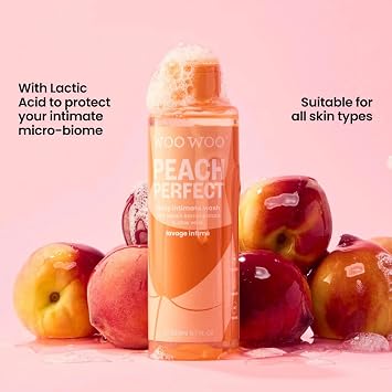WooWoo Intimate Body Wash Bundle - Peach Perfect, Cranberry Cleanse & Chamomile Cleanse - pH Balanced, Vegan & Gentle Daily Body Wash with Aloe Vera for Sensitive Skin - 3 x 200ml
