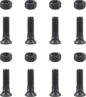 5/8 Cutting Edge Bolts, Blades Cutting Edge Bolts & Nuts 5/8"-11 x 2-1/4", Grader Blade Bolt for Snow Plow Construction Machinery,Tractor Attachement
