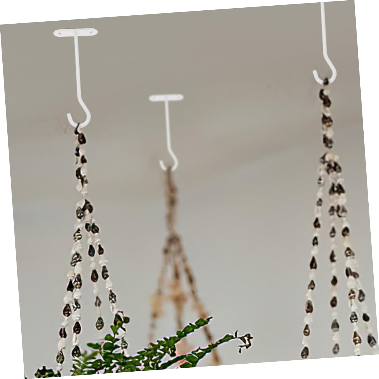 BESPORTBLE 16 Pièces Brancher Crochets De Plafond Crochets pour Plantes Crochet Extérieur De Plantes pour Plafond Crochet De Suspension Crochet De e Le Fer Blanche