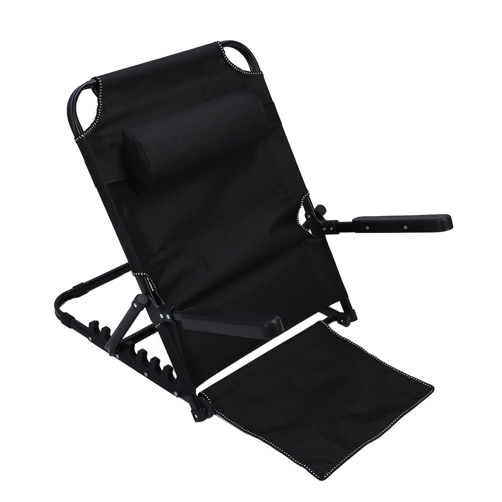 Dossier de lit relevable réglable en métal et coton pour support de lecture confortable