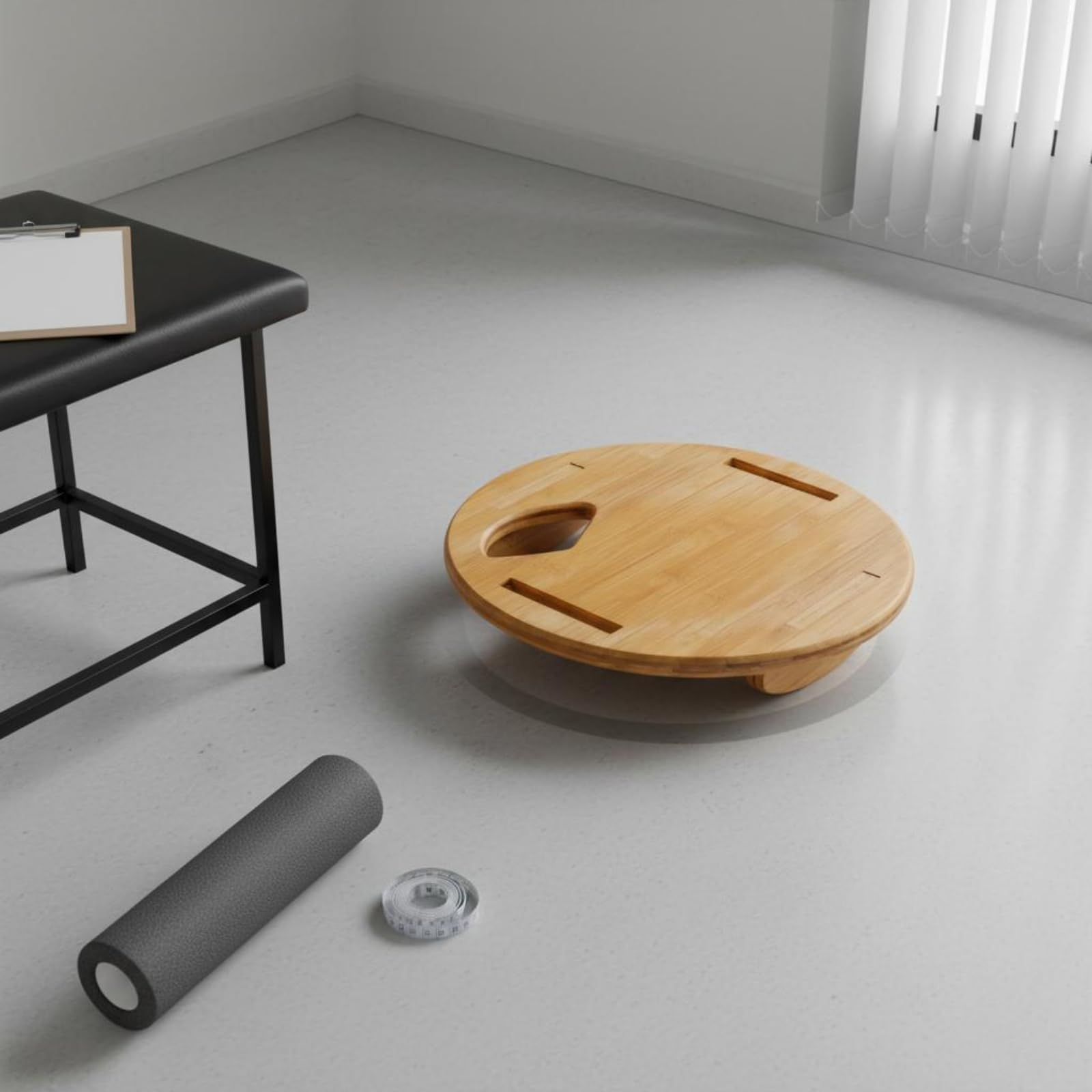 Tavola Equilibrio Balance Training Board Tavola Oscillante Piattaforma Instabile Disco Balance in Legno Rovere E Acero per Coordinazione Postura E