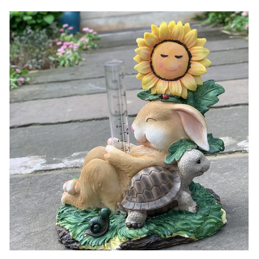 Kartka z życzeniami Outdoor Courtyard Żywica Symulacja Królik Dekoracja Ozdoby Ogród Ogrodnictwo Krajobraz Zwierząt Rzeźba Ozdoba Taras Balkon Dekoracja trawnika Karta wakacyjna