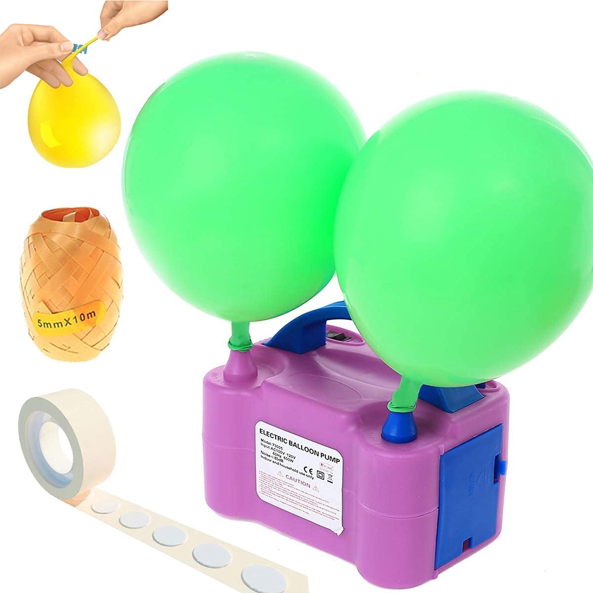 Party Zealot Electric Balloon Inflator Air Pump Massive Balloons Blower US Standard Plug for Balloon Arch, Balloon Column Stand, and Balloon Decoration, Purple Color