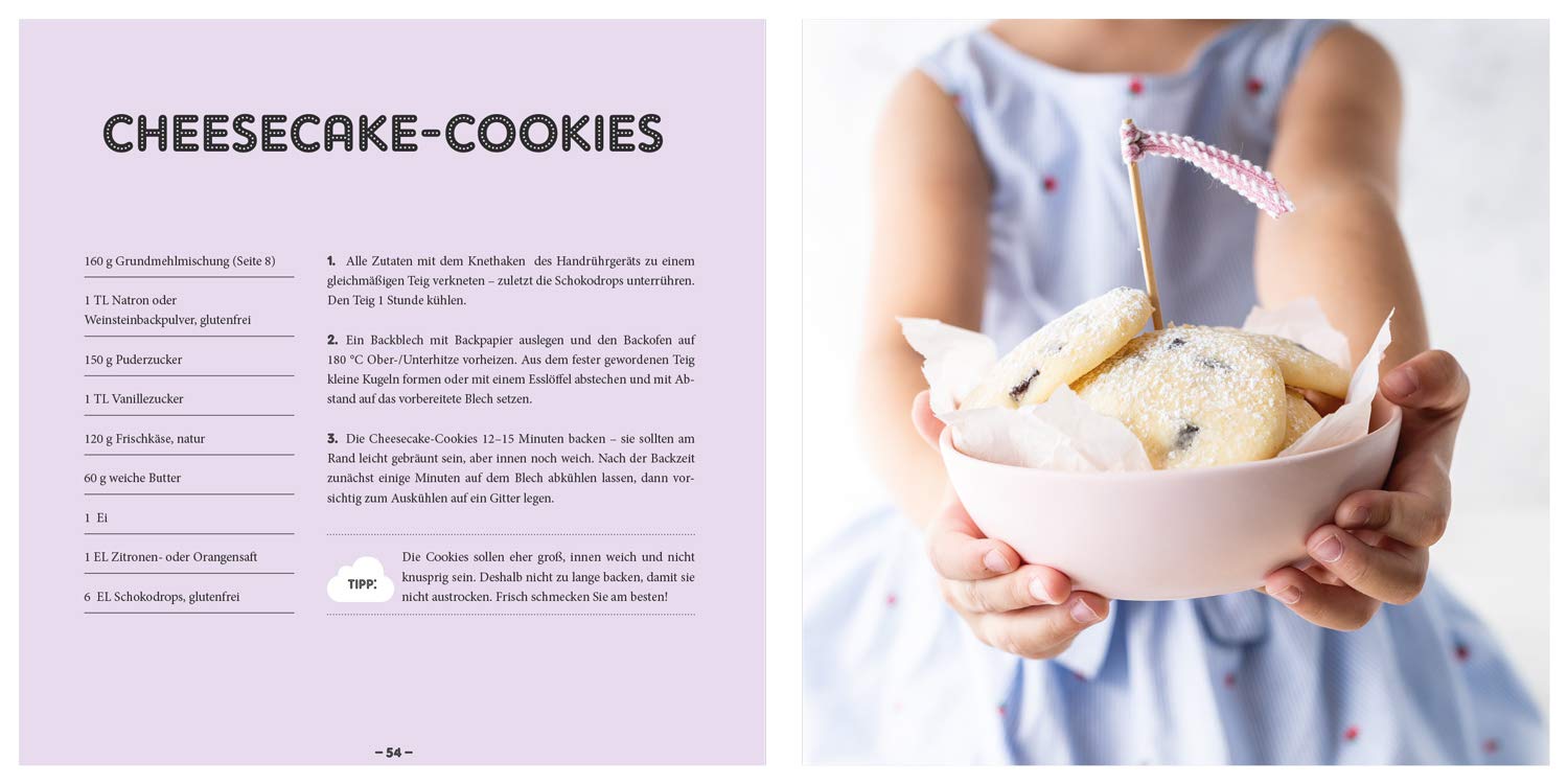 Glutenfrei Backen für Kinder: Geburtstagskuchen, Muffins, Waffeln & Pizza | Glutenfreie Backrezepte bei Zöliakie und Glutenunverträglichkeit | Grundteige und Infos zu glutenfreier Ernährung