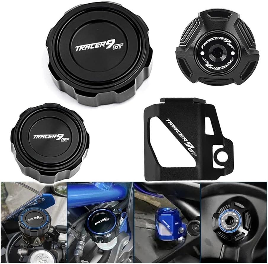 Guard Brake Fluid Reservoir for Tracer 9GT 9 GT 900 GT Motorcycle CNC Front Rear Brake Fluid Reservoir Tank Cover Engine Oil Filler Cap