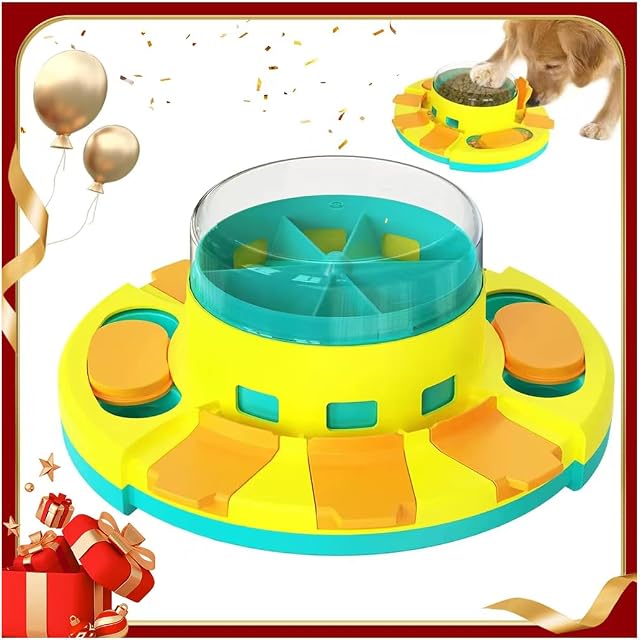 Dog Puzzle Toys, Interactive Dog Toys for Dogs Training Funny Feeding, Treat Dispenser for Small and Medium Dogs, Improve Your Dog's IQ